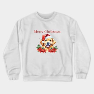 Golden Retriever Christmas, Dogs, Pets, Dog Lovers, Holidays with Pets Crewneck Sweatshirt